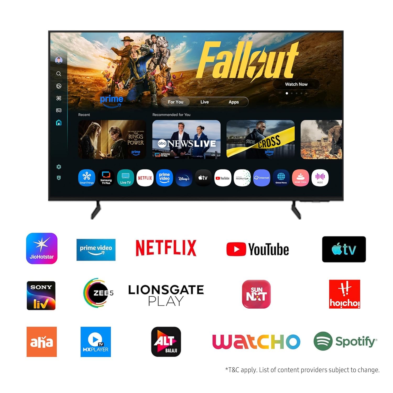 Samsung 65 inch 4K UHD LED TV (65U8100FU) view 3
