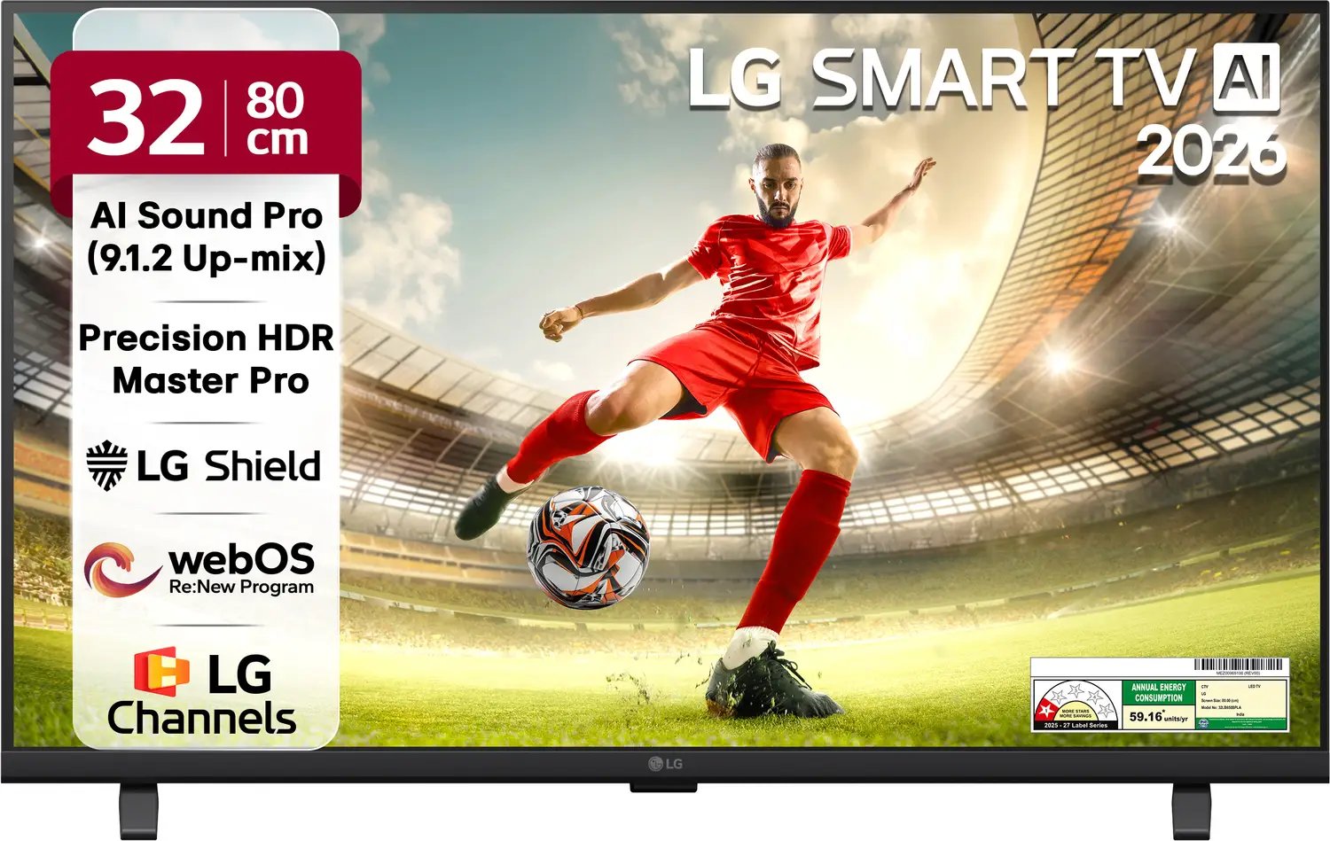 LG 32 inch HD Ready Smart HD TV (32LB651BPLA)