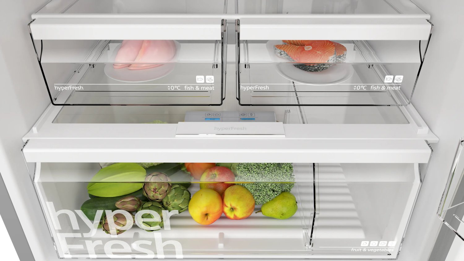 Bosch 542 L Double Door Refrigerator (KDN76AID0I) view 5