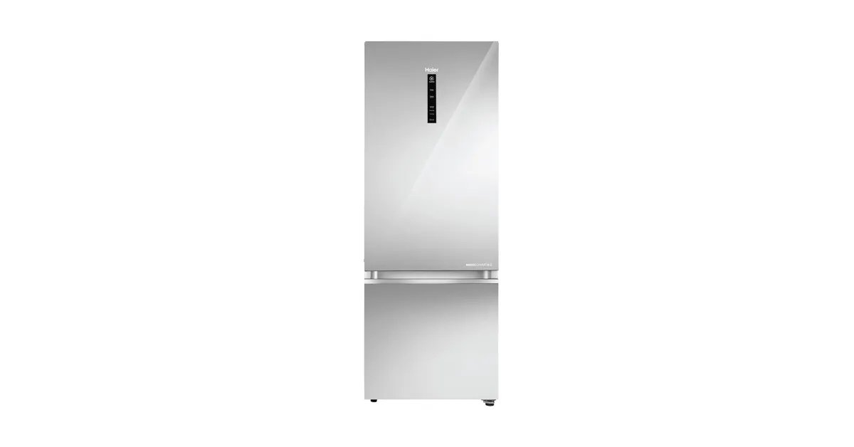 Haier 355 L Bottom Mount Refrigerator - Mirror Glass (HRB-4052PMGA-P) view 2