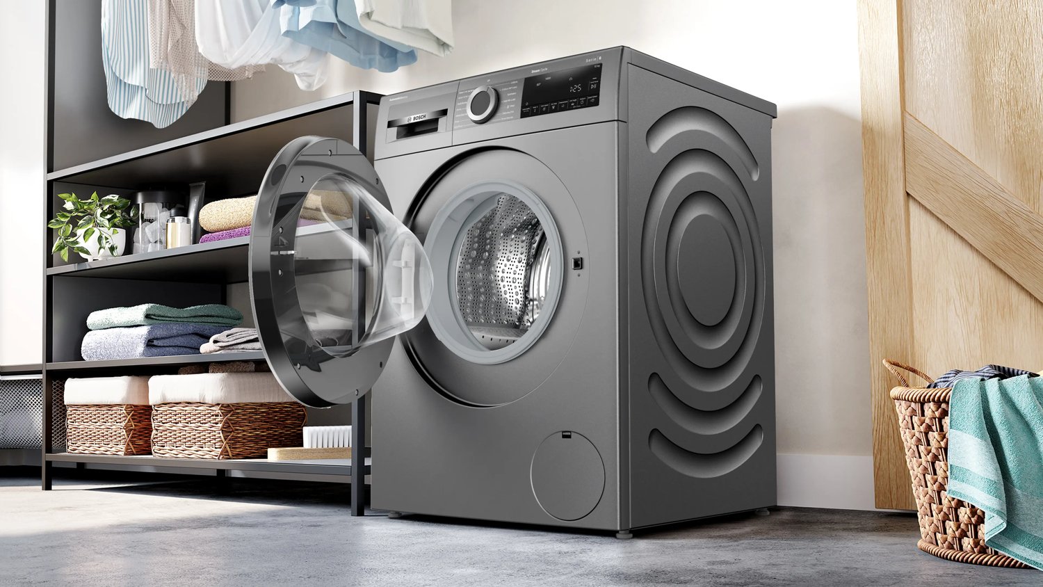 Bosch 10 kg Front Load - Cast Iron Grey (WGA254IRIN) view 4