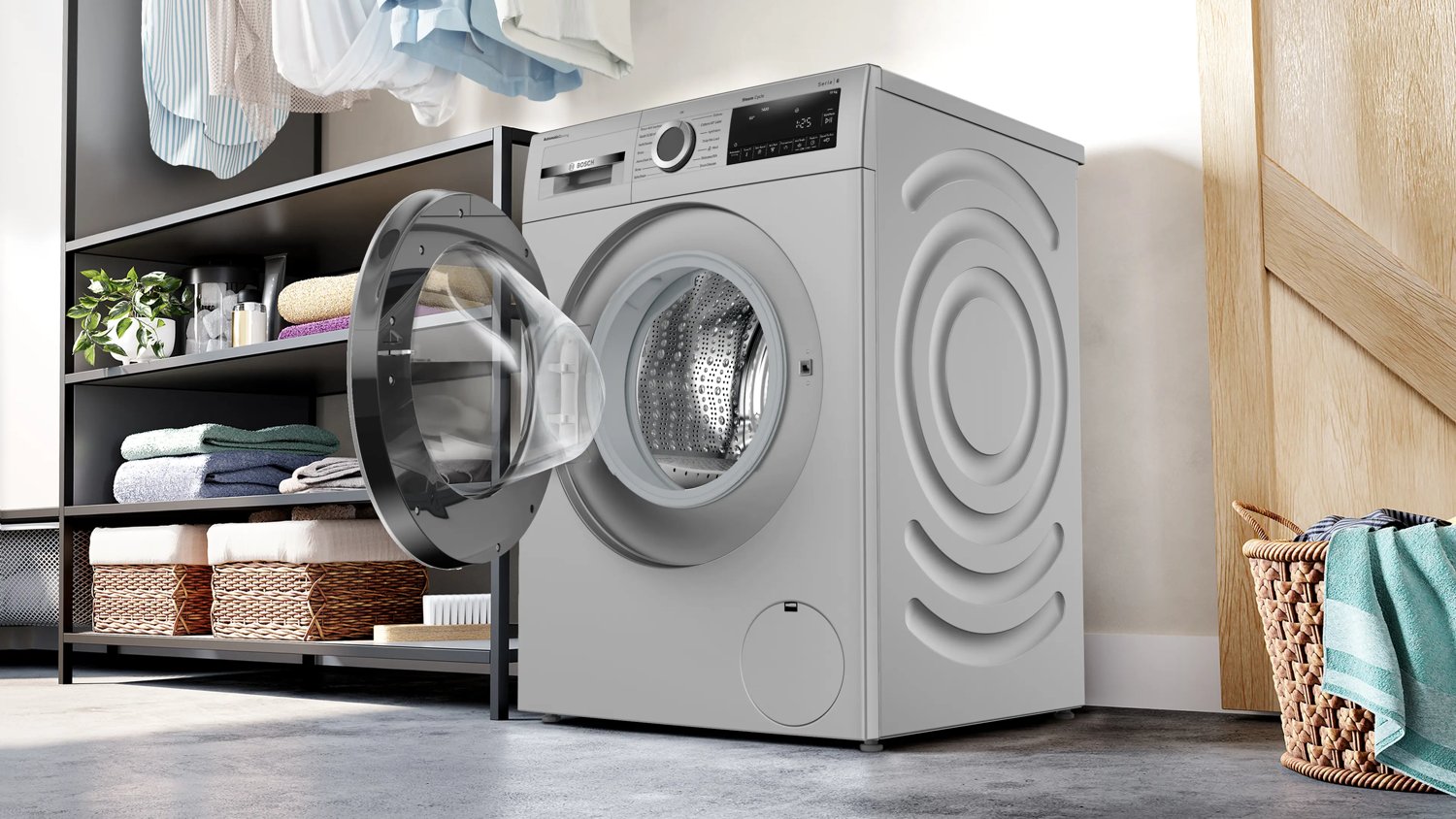 Bosch 10 kg Front Load - Silver / Inox (WGA254ISIN) view 3