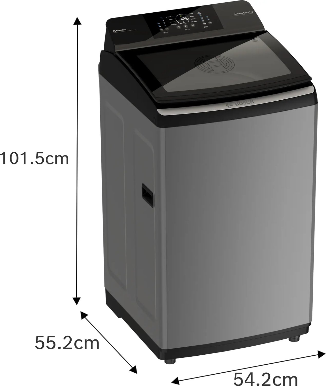 Bosch 8 kg Top Load - Grey (WOE800D0IN) view 5