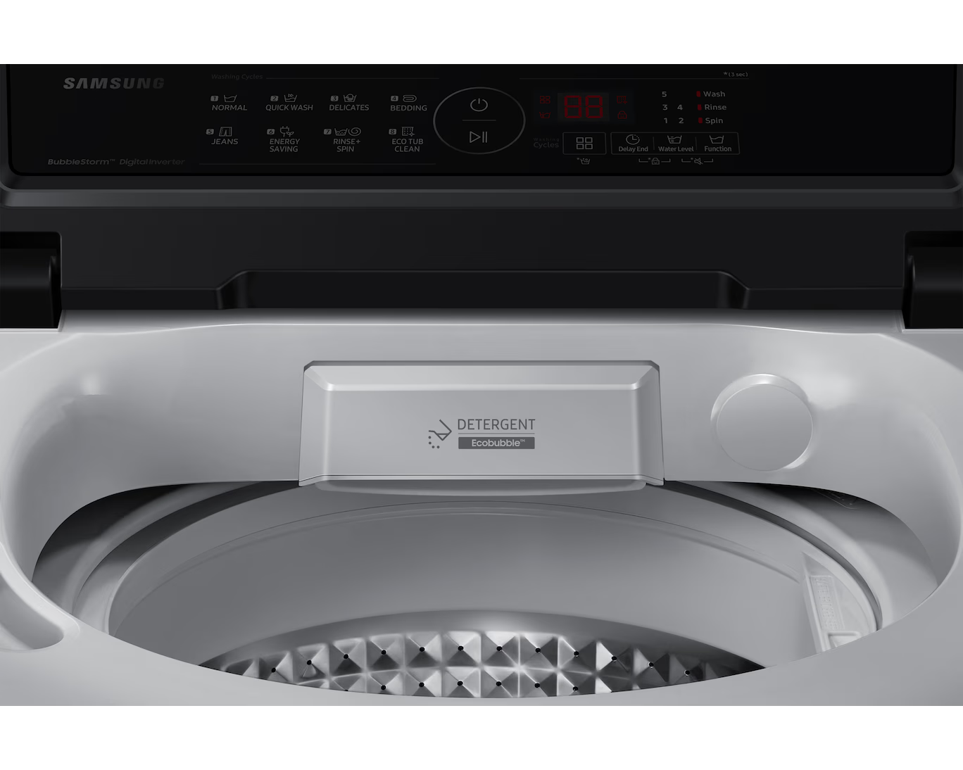 Samsung 7 kg Top Load - Lavender Gray (WA70BG4441BY) view 3