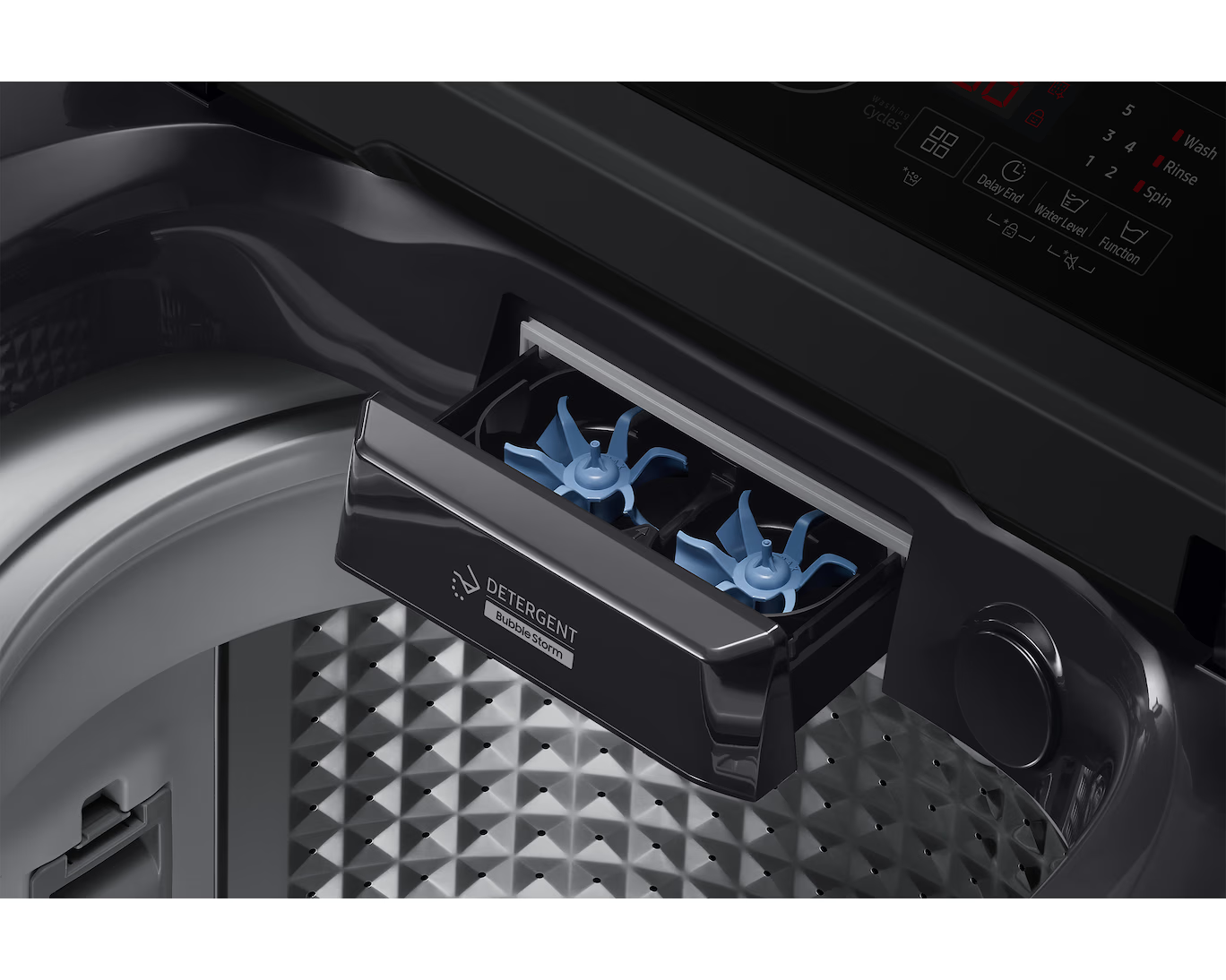 Samsung 8 kg Top Load - Grey (WA40F08D1C/TL) view 2
