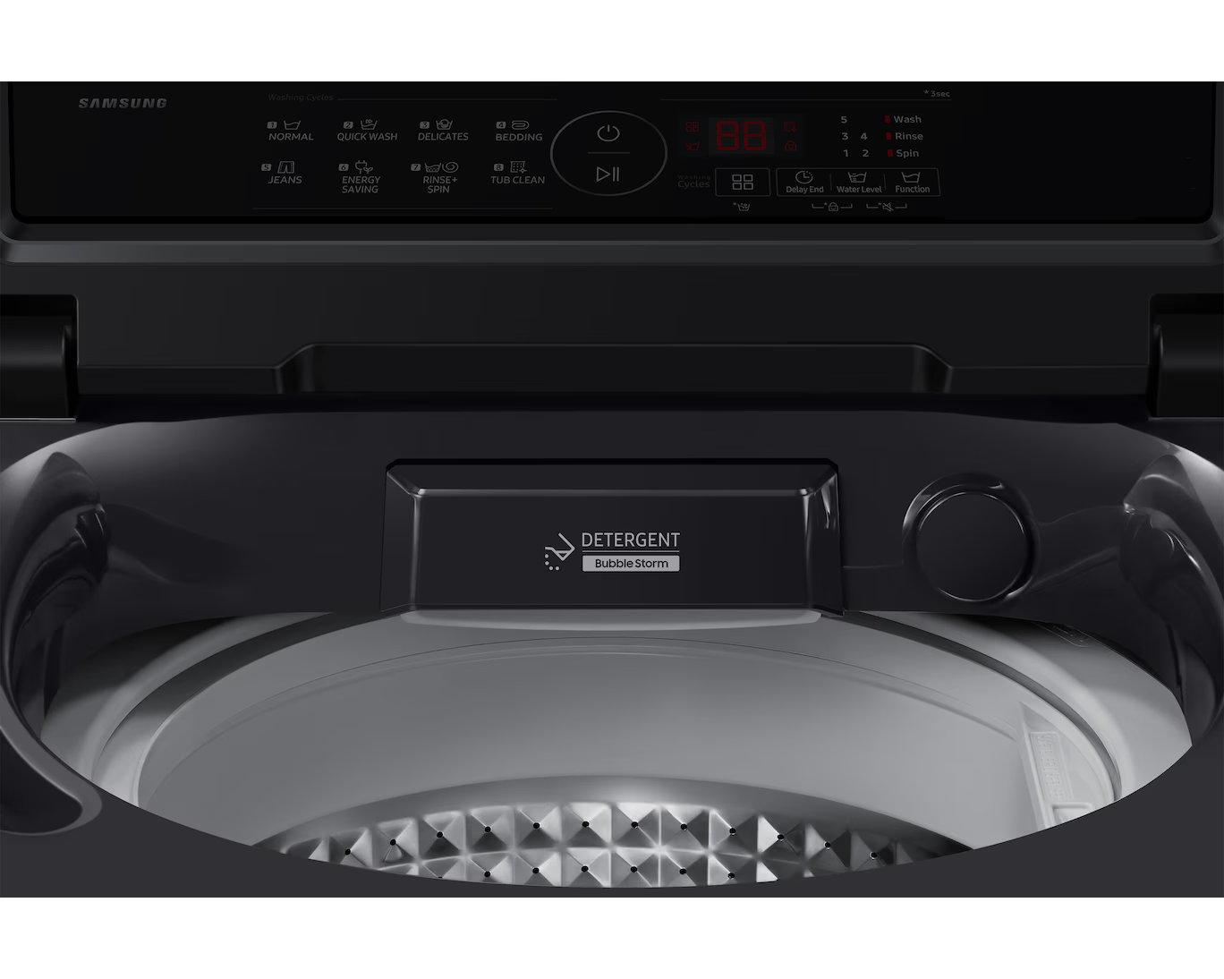 Samsung 8 kg Top Load - Grey (WA40F08D1C/TL) view 4