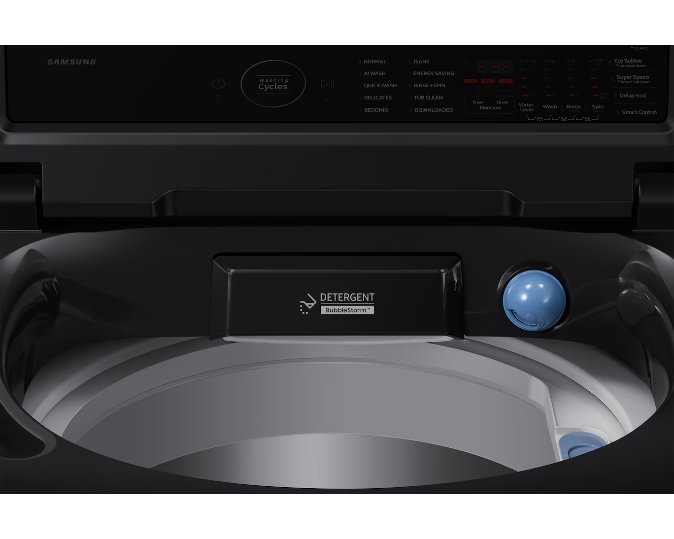 Samsung 10 kg Top Load - Black Caviar (WA80F10S2BTL) view 4