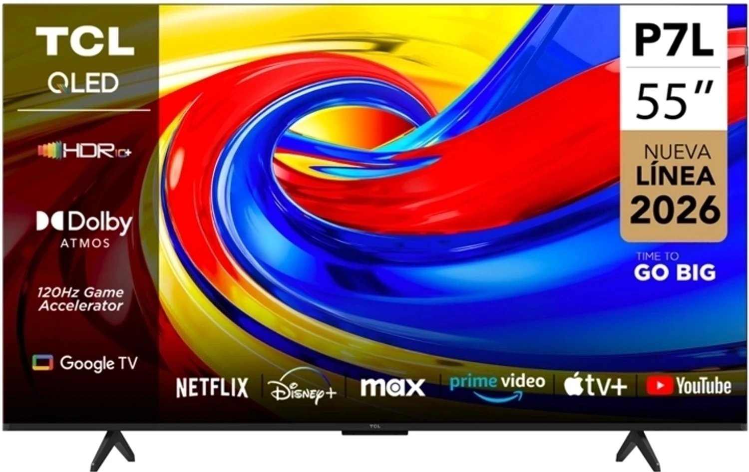 TCL 55 inch 4K QLED TV (55P7L) view 2