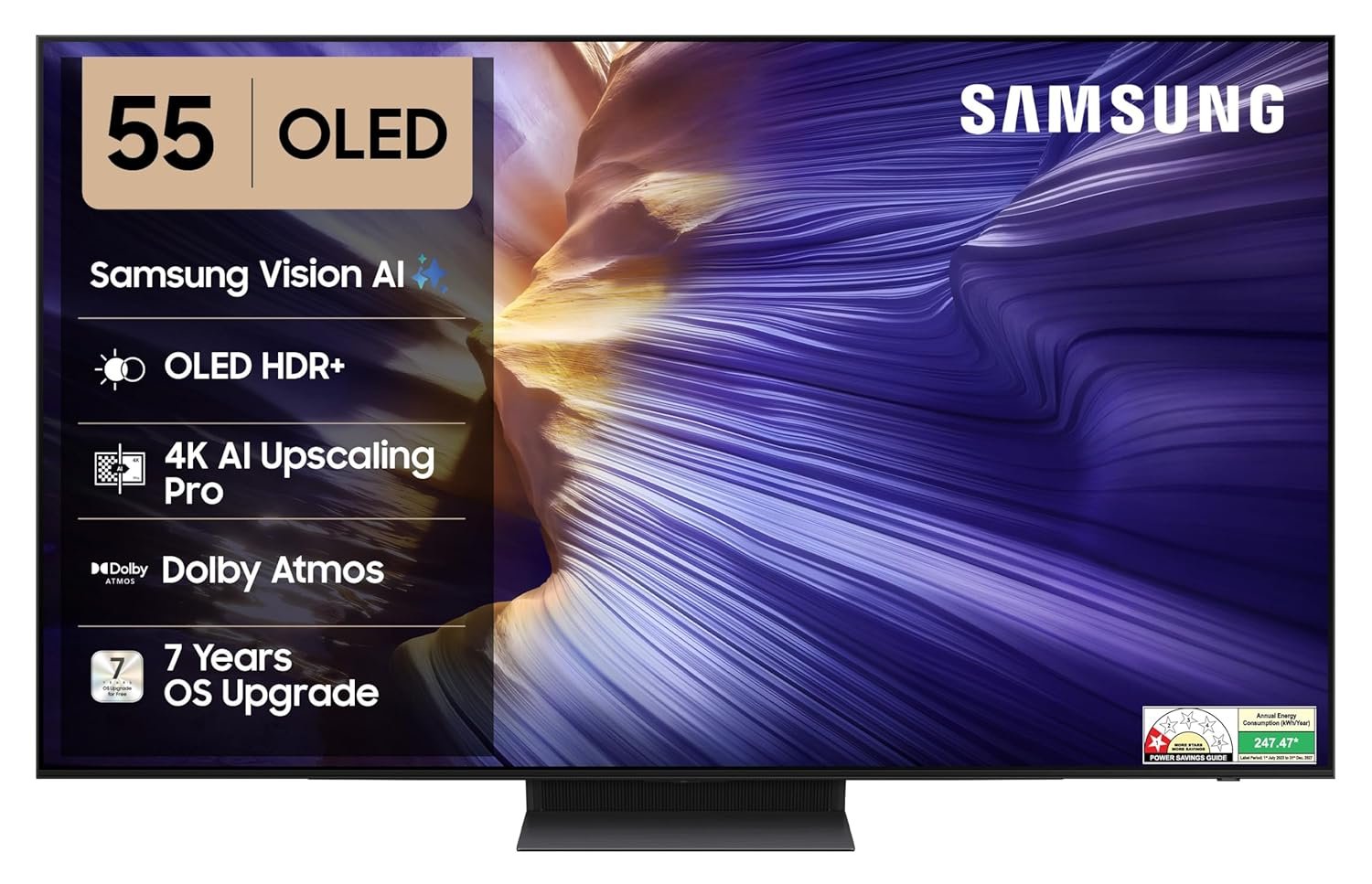 Samsung 55 inch 4K UHD OLED TV - 55S90HAU view 2