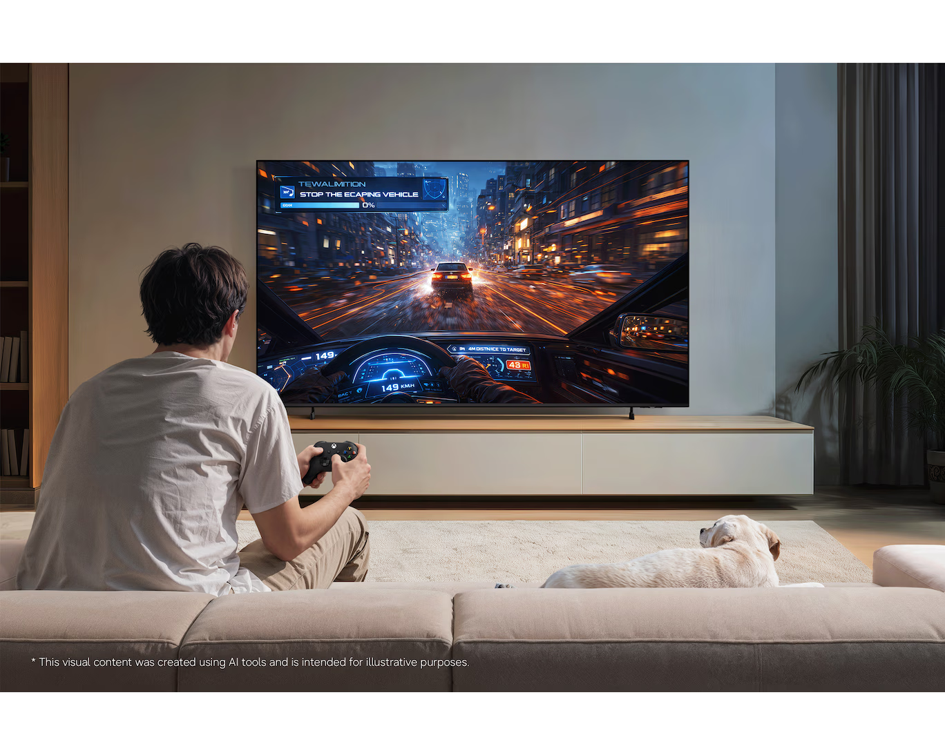 Samsung 75 inch 4K UHD LED TV - 75M80HAU view 3