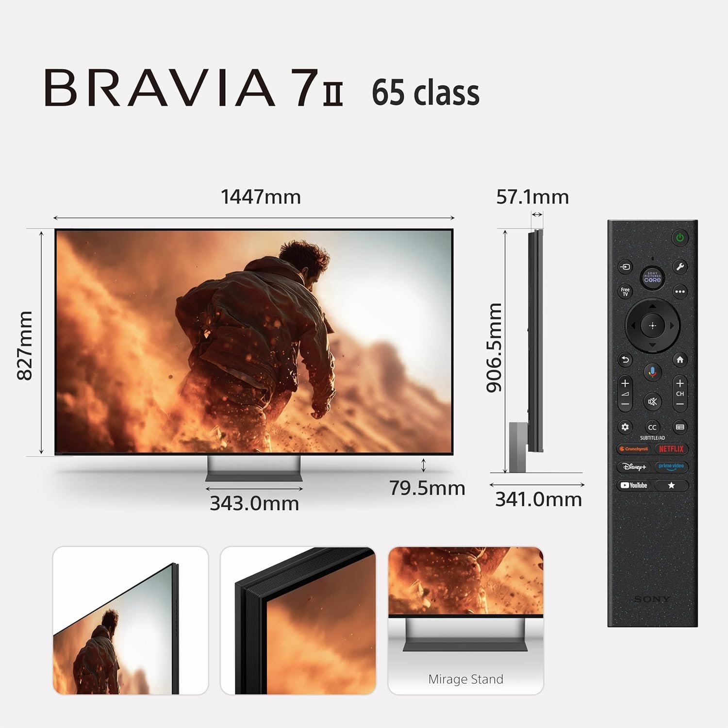 Sony BRAVIA 7 II 65 inch 4K UHD RGB LED TV (K-65XR70M2) view 5