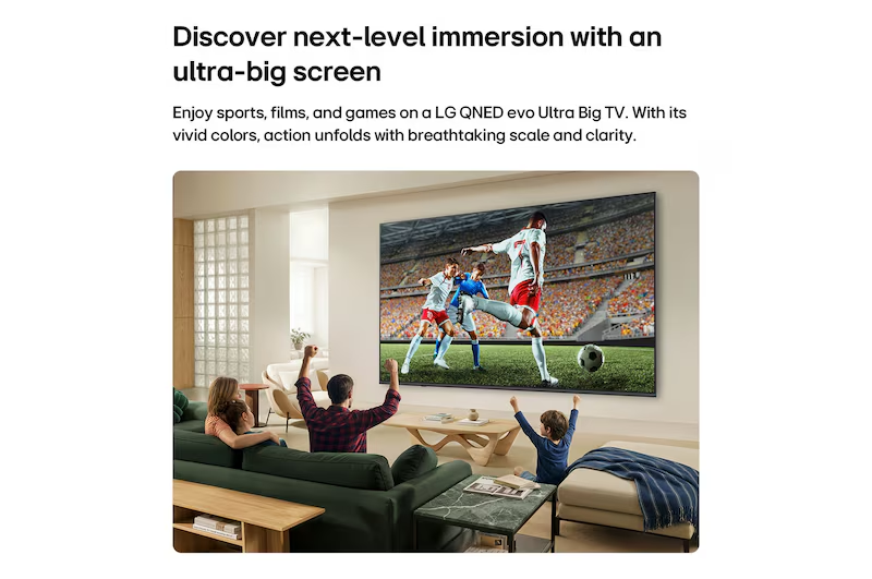 LG 75 inch 4K UHD Mini LED TV (75QNED82BXA) view 5