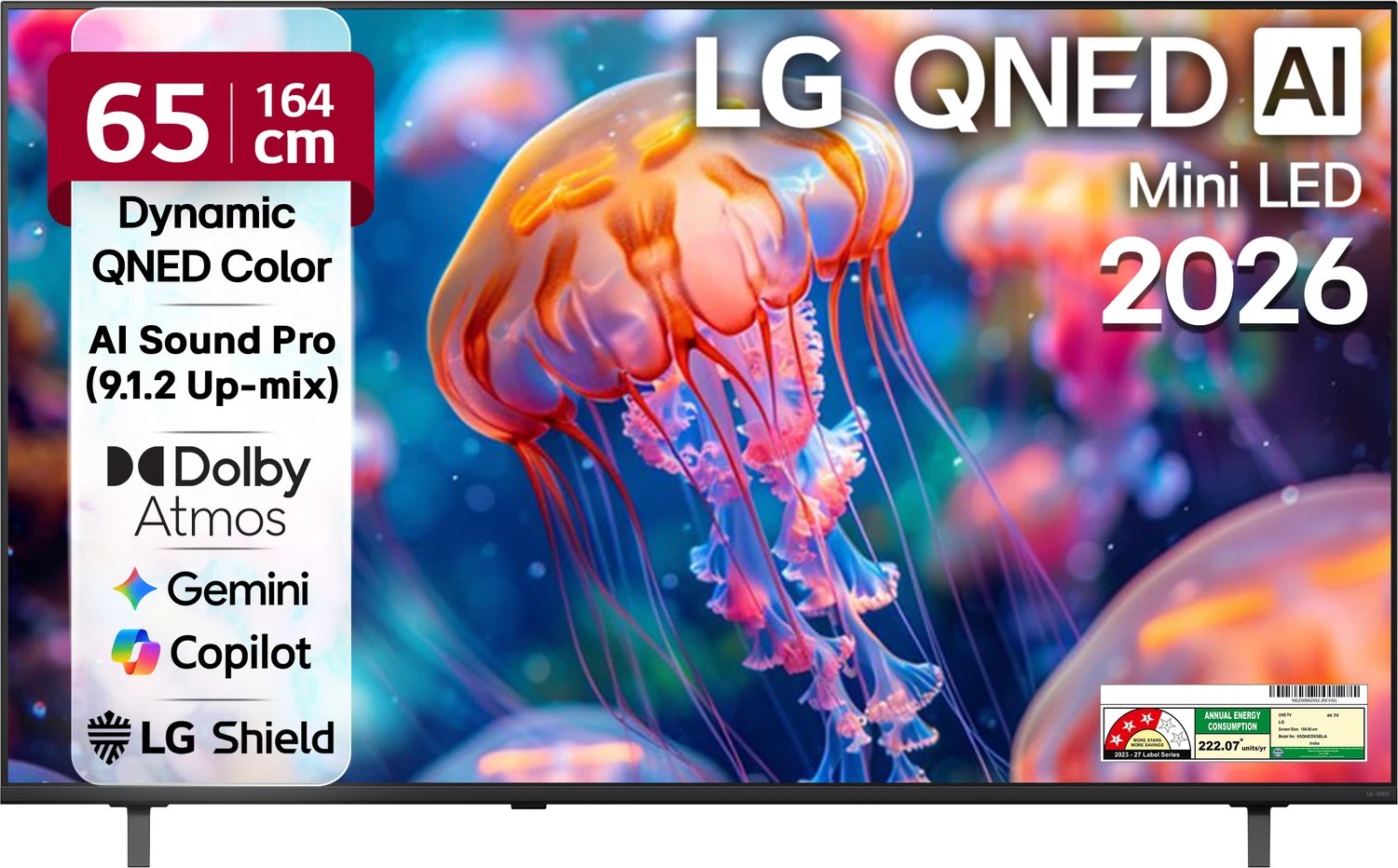 LG 65 inch 4K UHD Mini LED TV (65QNED70BLA) view 2
