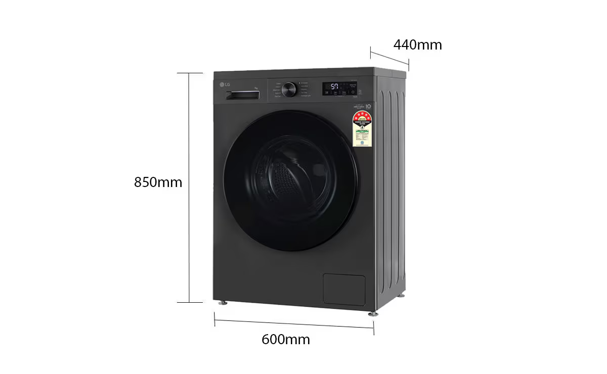 LG 7kg Front Load Washing Machine (FHB1207Z4M) view 3