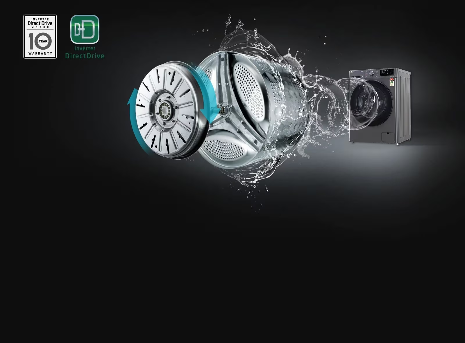 LG 7kg Front Load Washing Machine (FHB1207Z2M) view 5