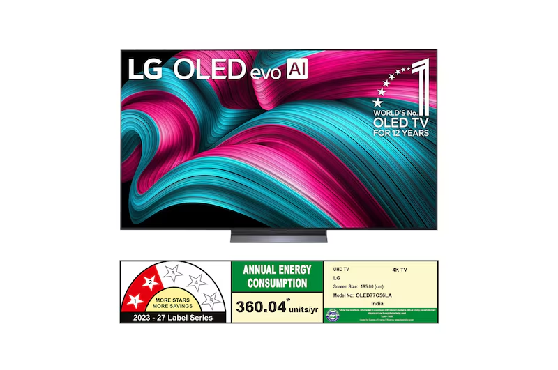 LG 77 inch 4K UHD OLED TV (OLED77C56LA) view 2