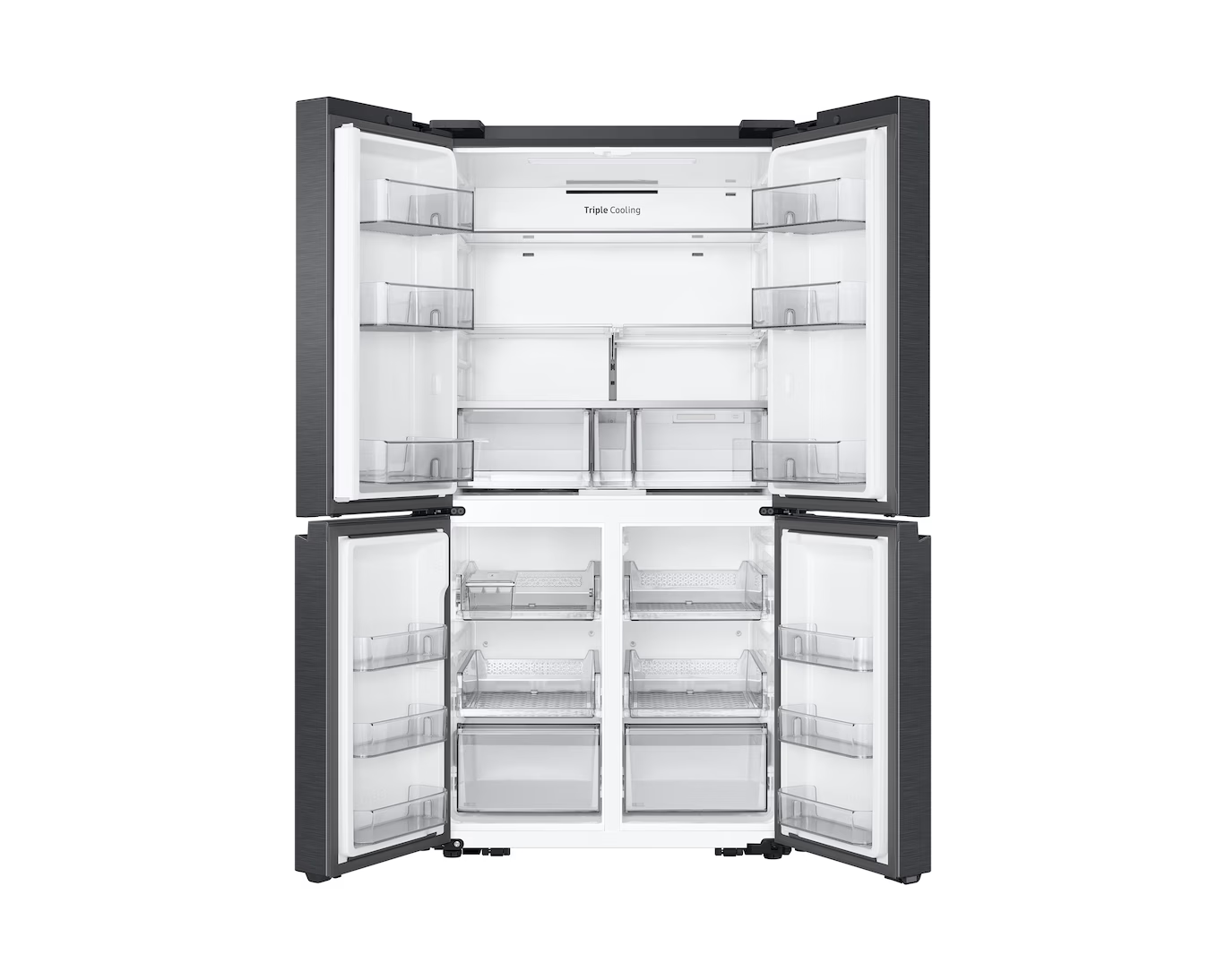 Samsung 650 L 3 or 4 French Door Refrigerator (RF65DG90BDSG) view 3