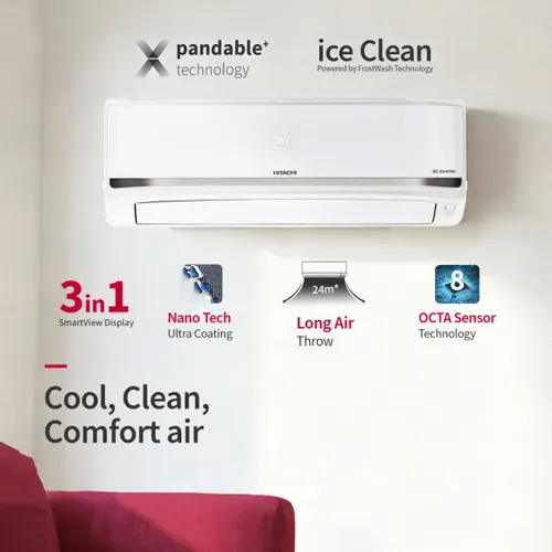 Hitachi 1.5 Ton 5 Star Inverter Split AC 2026 (RAS.V518PCDIST) view 2