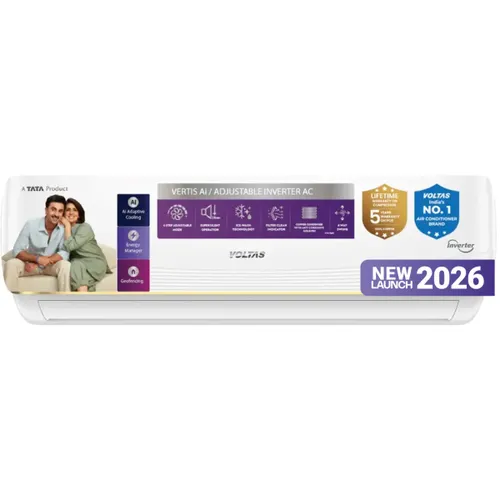 Voltas 1.5 Ton 5 Star Wifi Inverter Split AC (185INV Vertis AI Zest Gold)