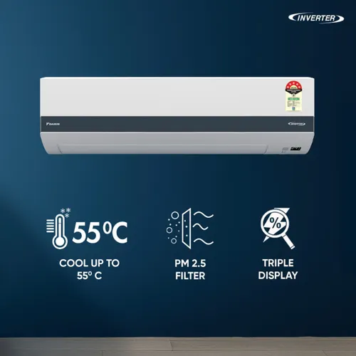 Daikin 1.5 Ton 5 Star Inverter Split AC (ATKM50XV16) view 3