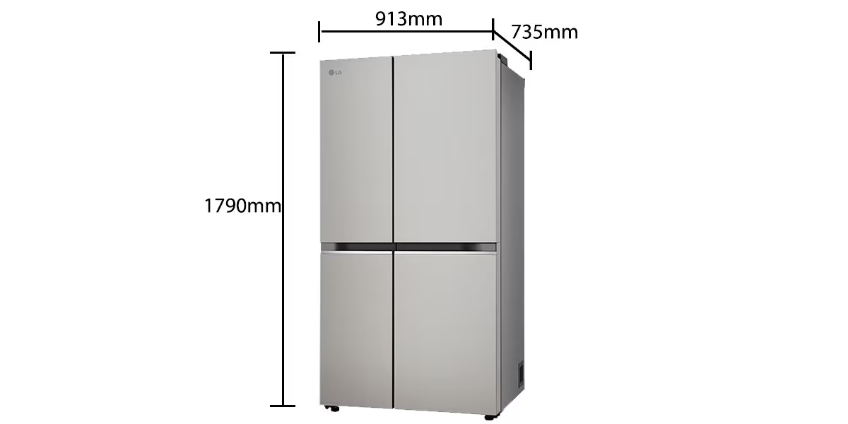 LG 650L Side-by-Side Refrigerator (B257EUS3) view 6