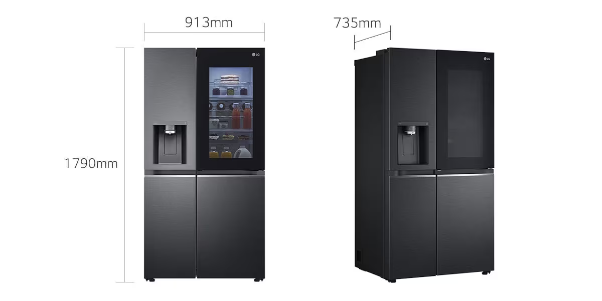 LG 630L Side by Side Refrigerator (GL-X257AMC3) view 7